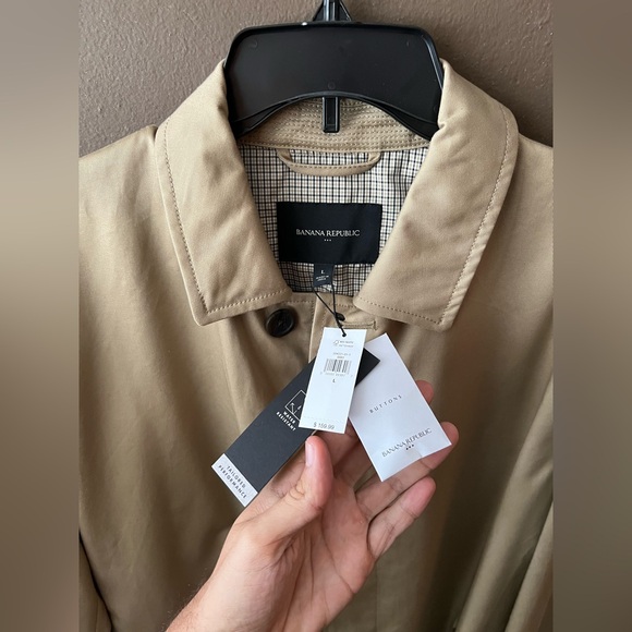 Banana Republic raincoat NEW Large men - Picture 2 of 10